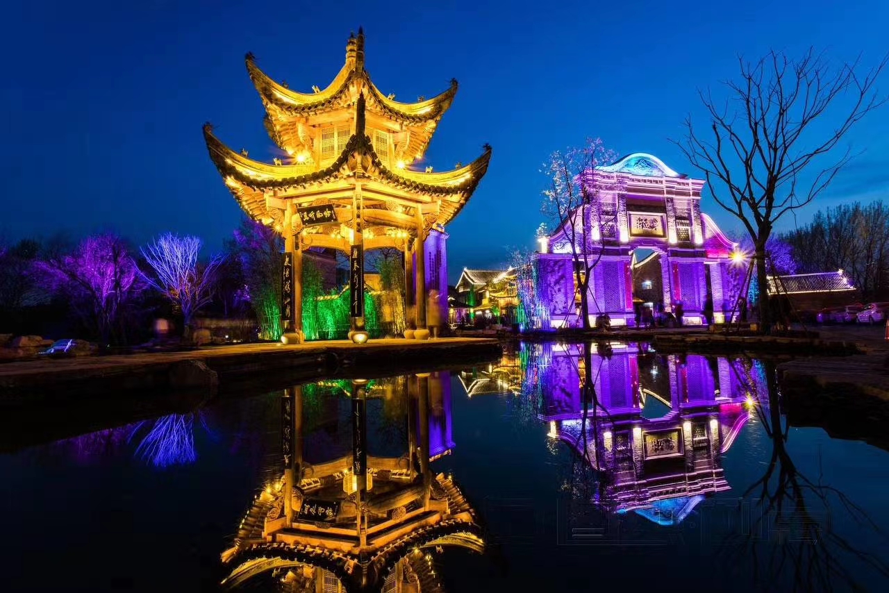 園林涼亭景觀亮化