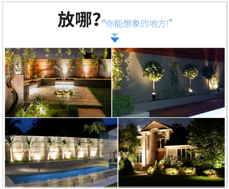 LED可調節地埋燈